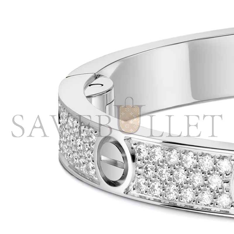 Ca*t1er love bracelet, medium model, paved n6737617